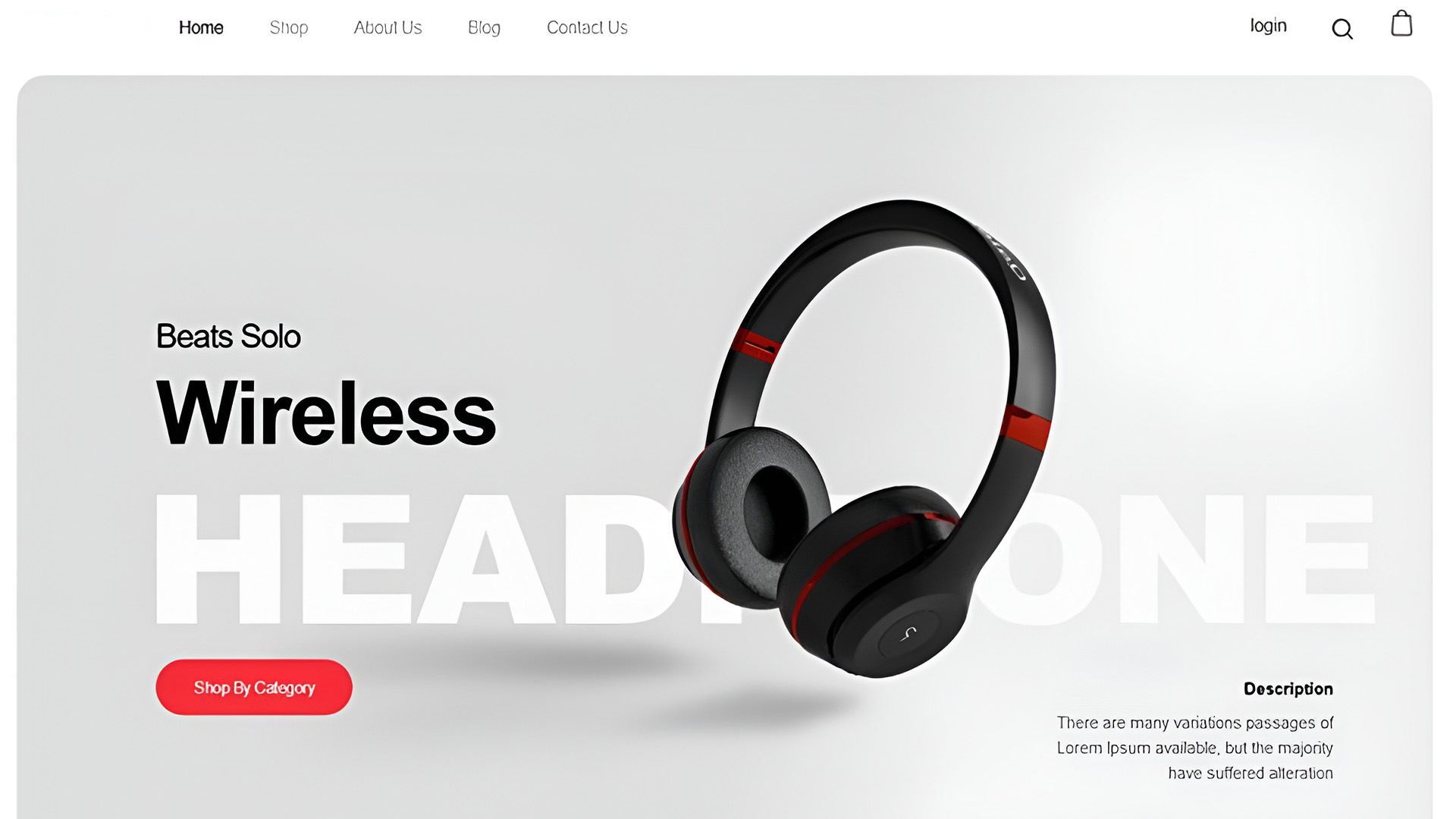 E-com for Electronics portfolio image